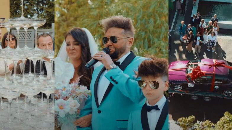 Rutkowscy chwalą się "oficjalnym filmem" z imprezy komunijno-weselnej