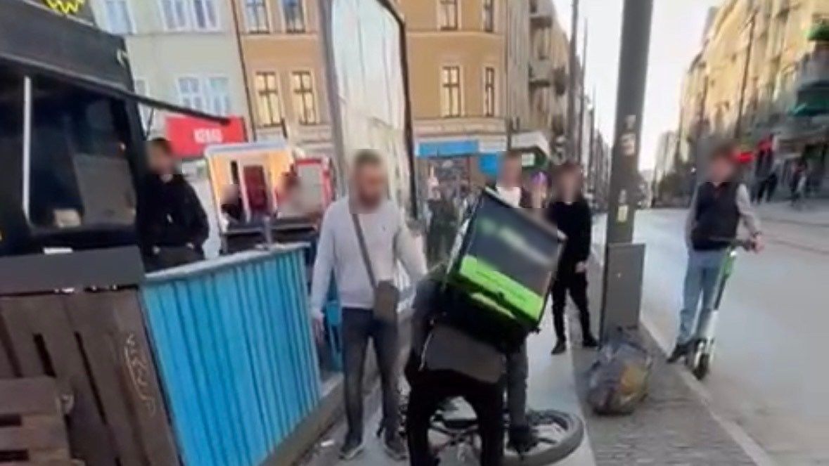 Agresywny Ukrainiec w Poznaniu