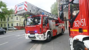 Kolonia Pątnów: Groźny pożar domu. Dach niemal całkowicie był w ogniu