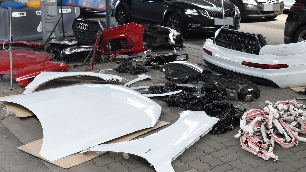 Podzespoły pochodziły z pojazdów skradzionych na terenie Niemiec