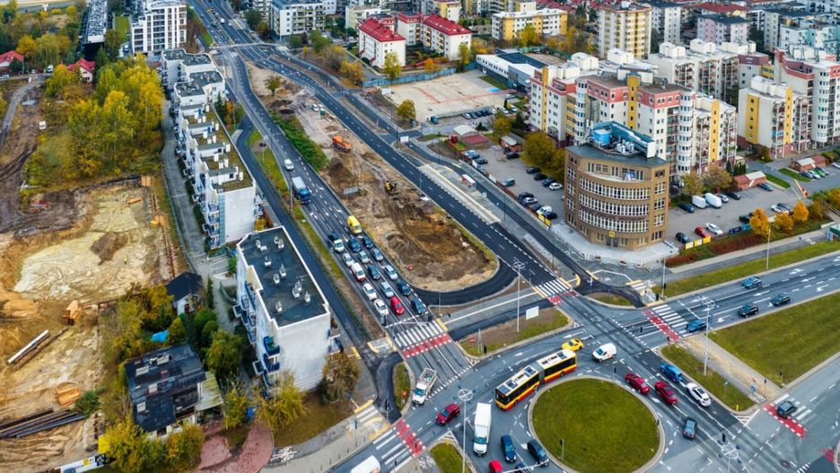 Lazurowa z Górczewską po przebudowie, źródło: Miasto Warszawa