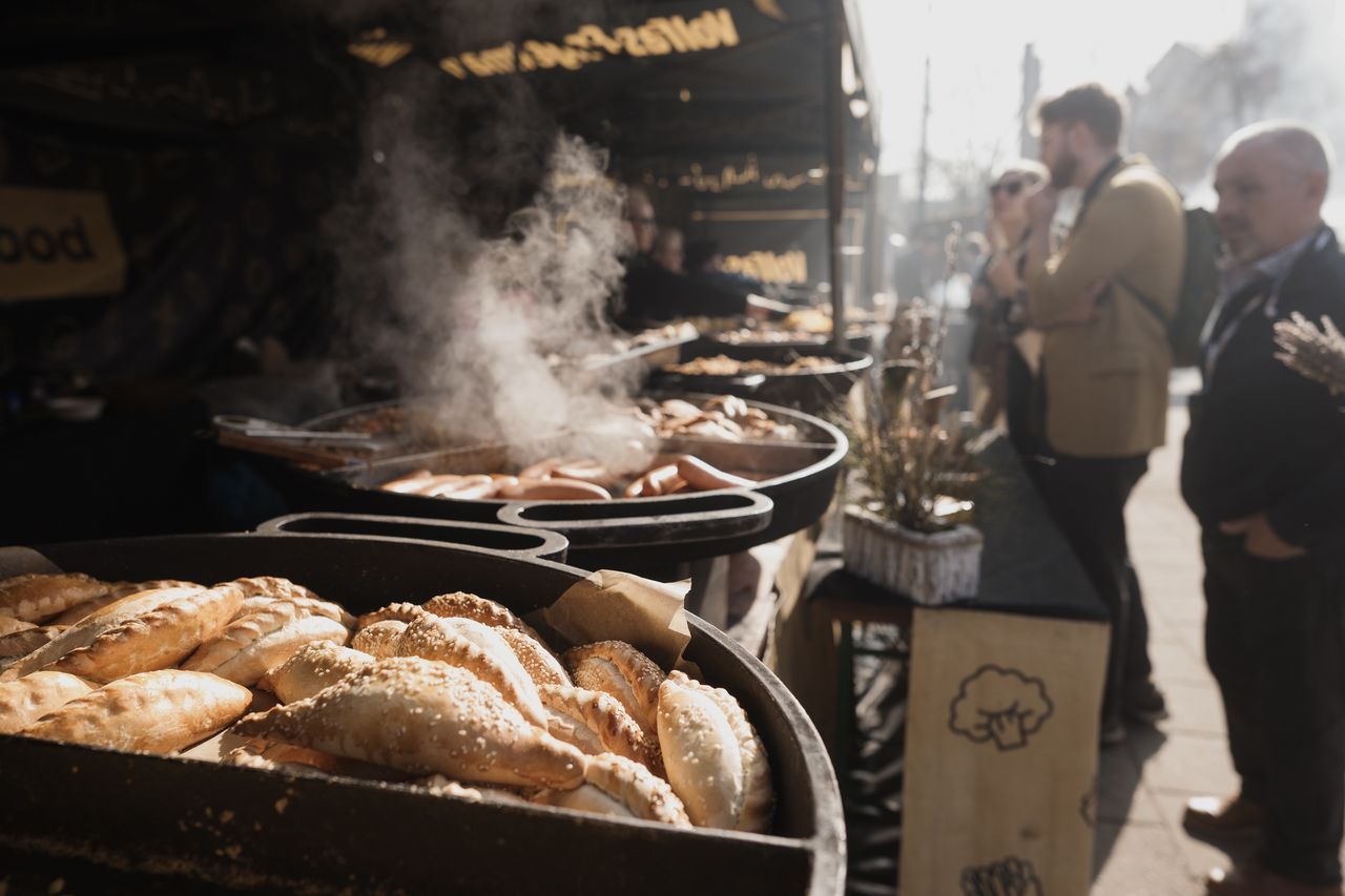 Pieczone pierogi z nadzienie,