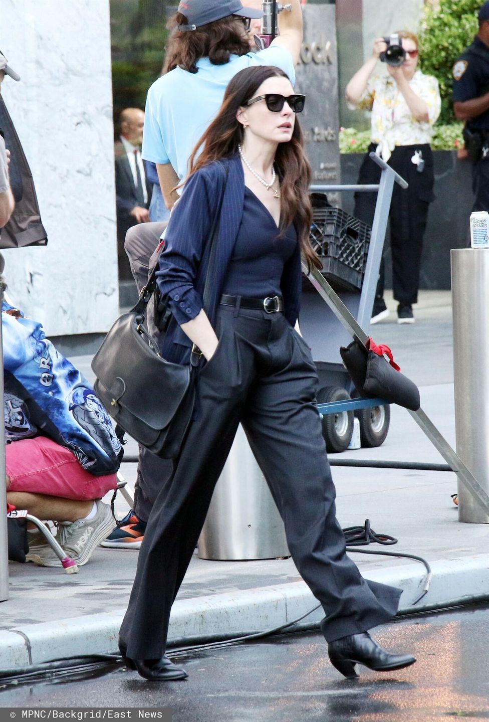 Anne Hathaway na planie filmu "Diabeł ubiera się u Prady 2"