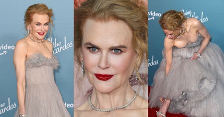 Nicole Kidman niczym Kopciuszek gubi pantofelek na czerwonym dywanie (ZDJĘCIA)