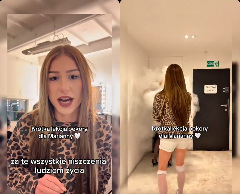 Marianna Schreiber zaatakowana gaśnicą