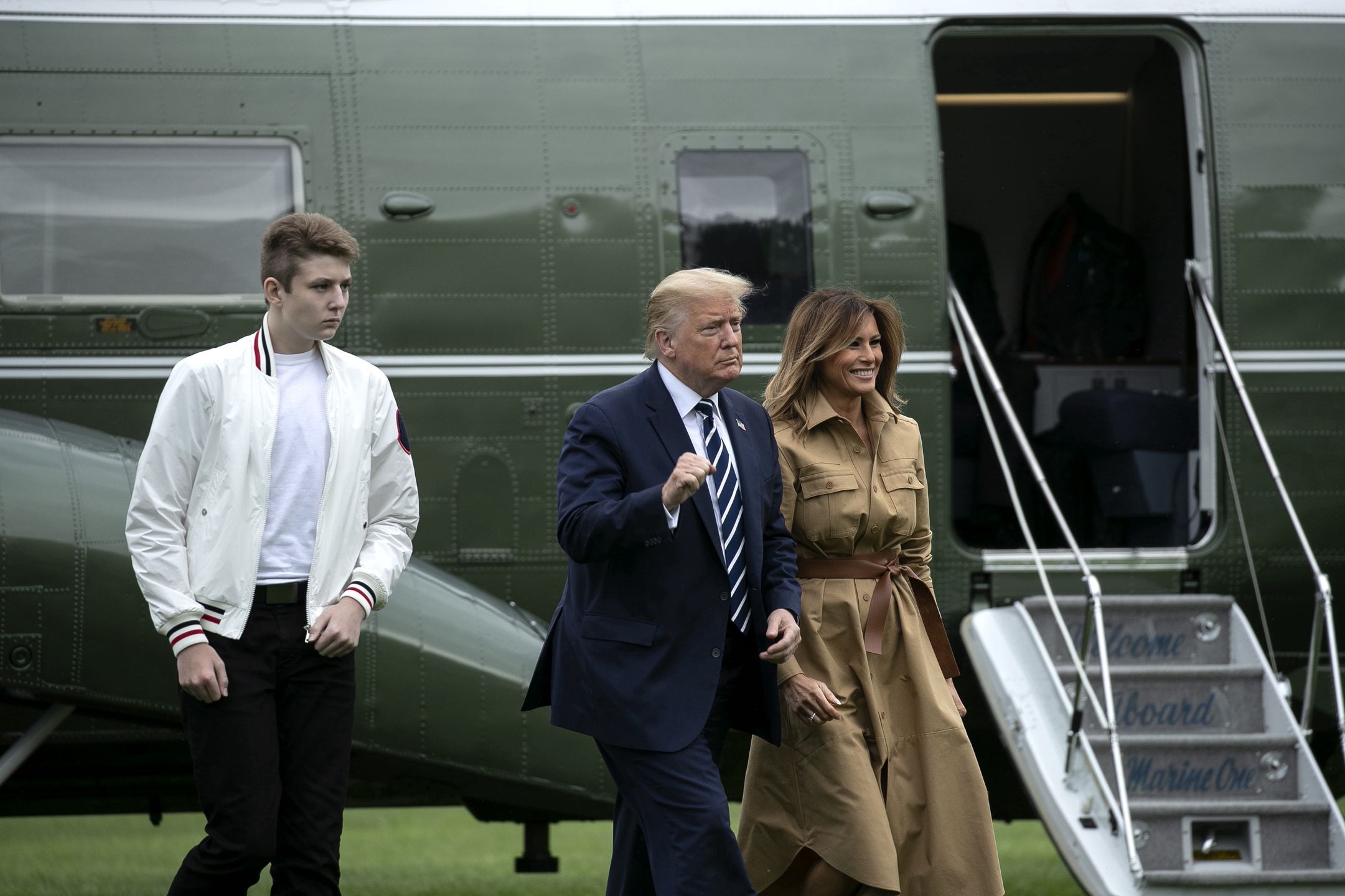 Barron Trump przerósł Donalda i Melanię