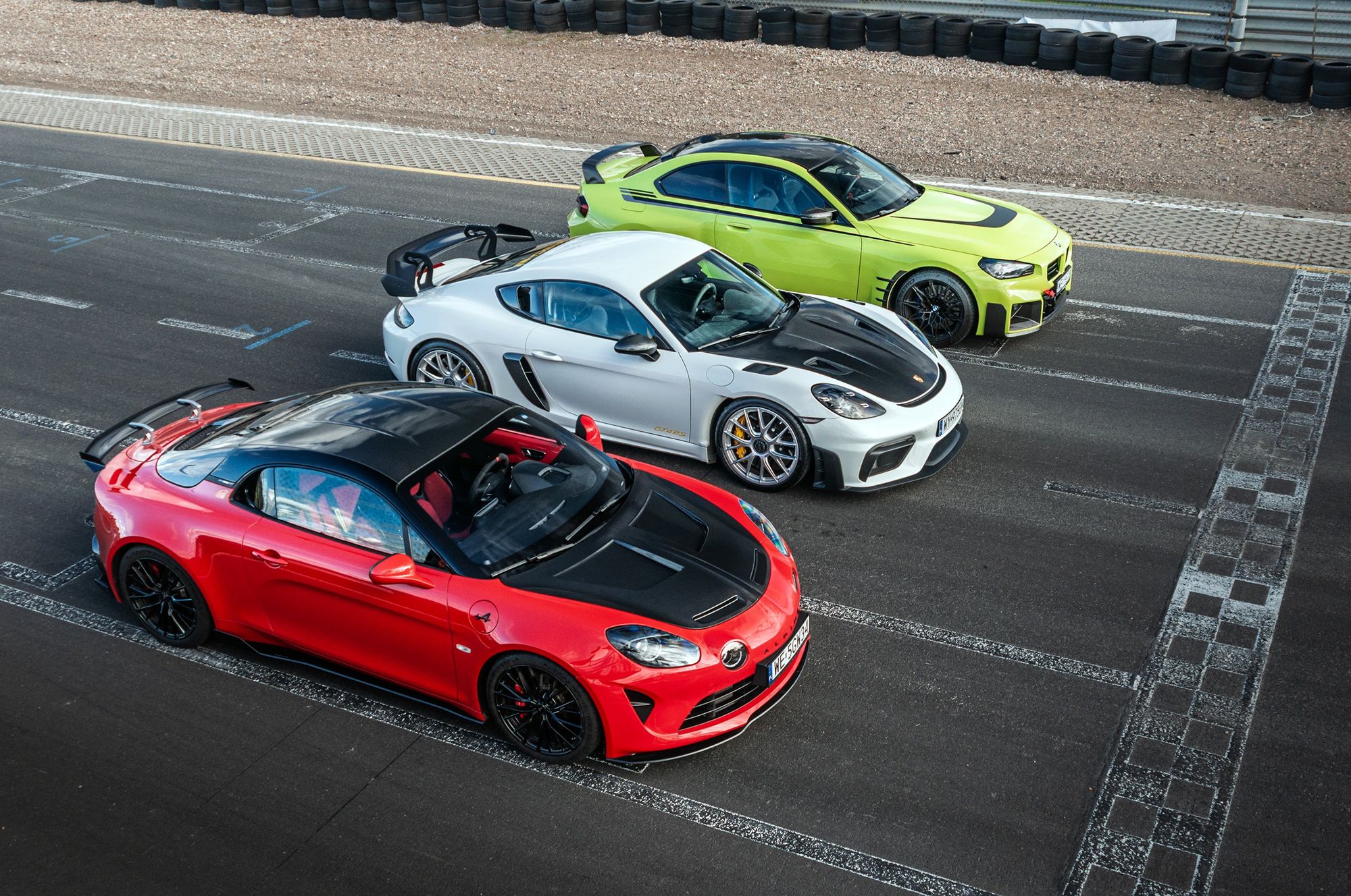 Alpine A110 R, BMW M2 i Porsche 718 Cayman GT4 RS
