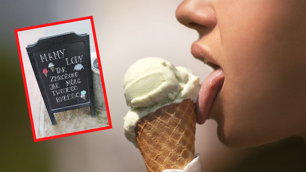 Zabawna reklama lodów