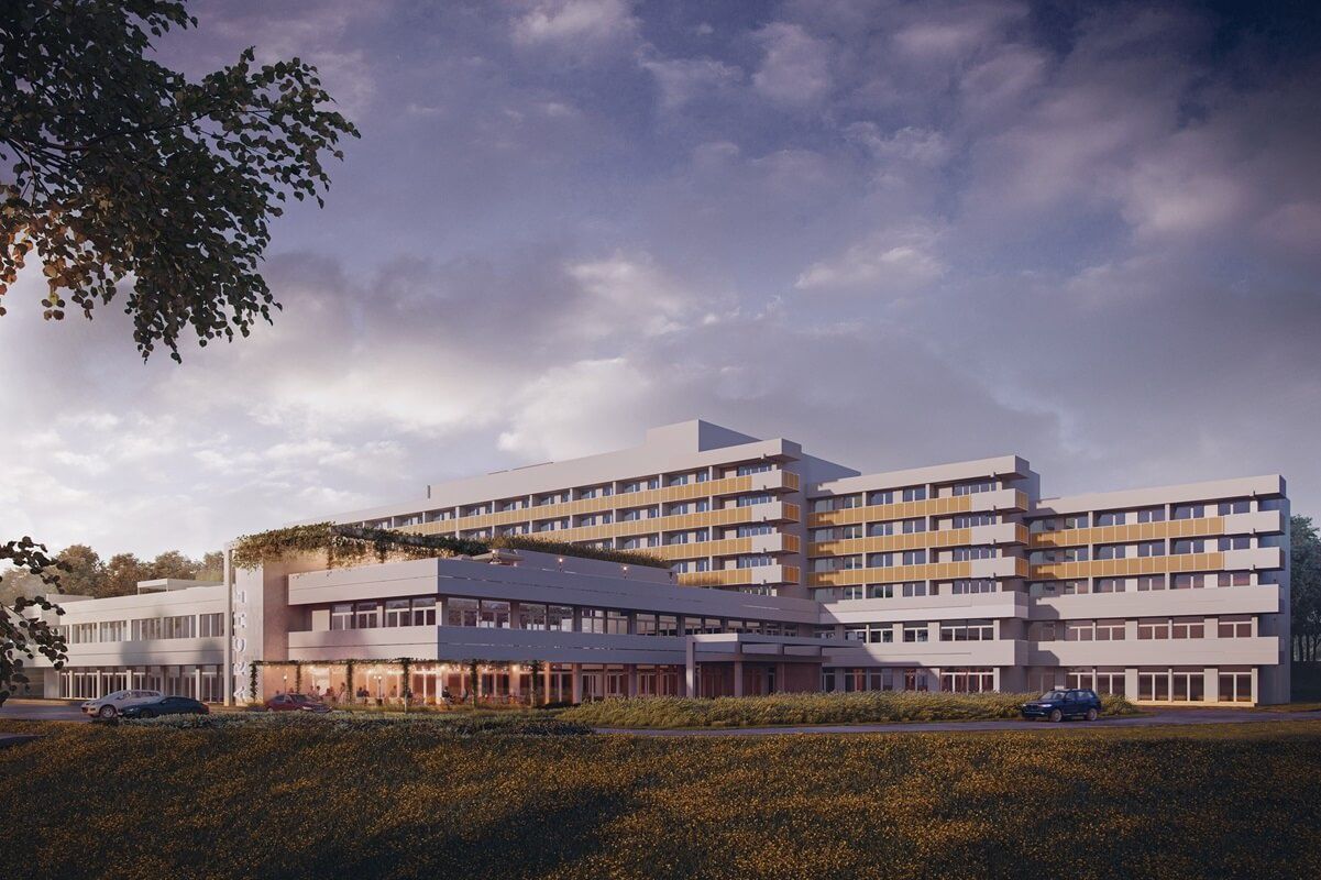 Hotel Arche Nałęczów | wizualizacja budynku