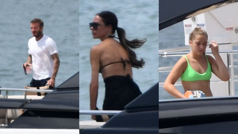 Beckhamowie na jachcie