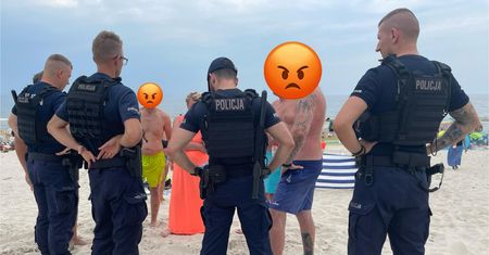 Awantura na plaży w Łebie. W ruch poszedł gaz pieprzowy na psy