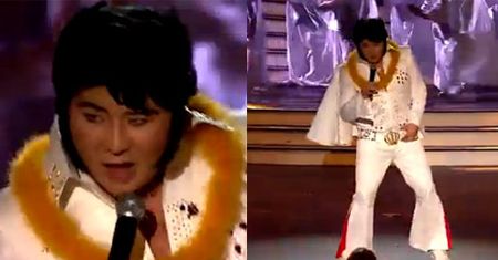 Bilguun jako Elvis Presley!
