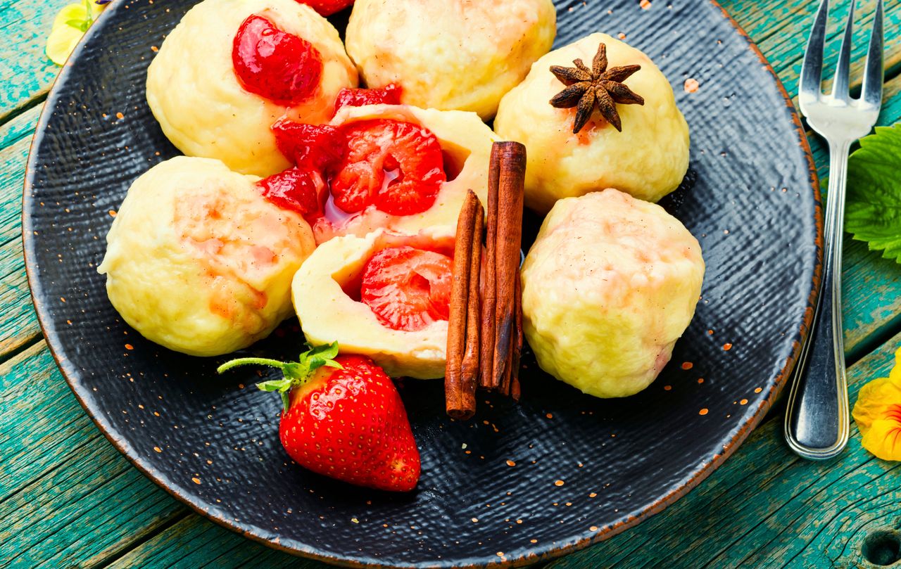 Dumplings with the addition of curd cheese are more delicate.