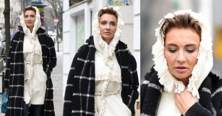 Dominika Kulczyk w kapturze wychodzi z "Dzień Dobry TVN" (ZDJĘCIA)