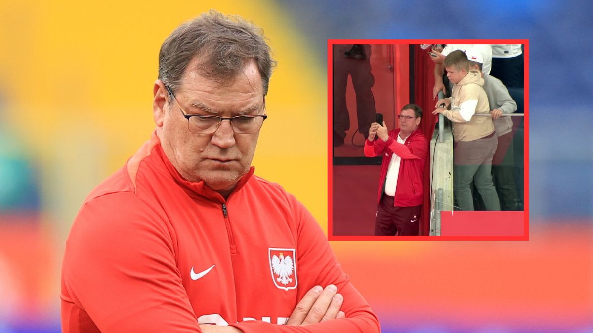 Jan Urban zrobił pamiątkowe selfie z kibicami przed meczem.