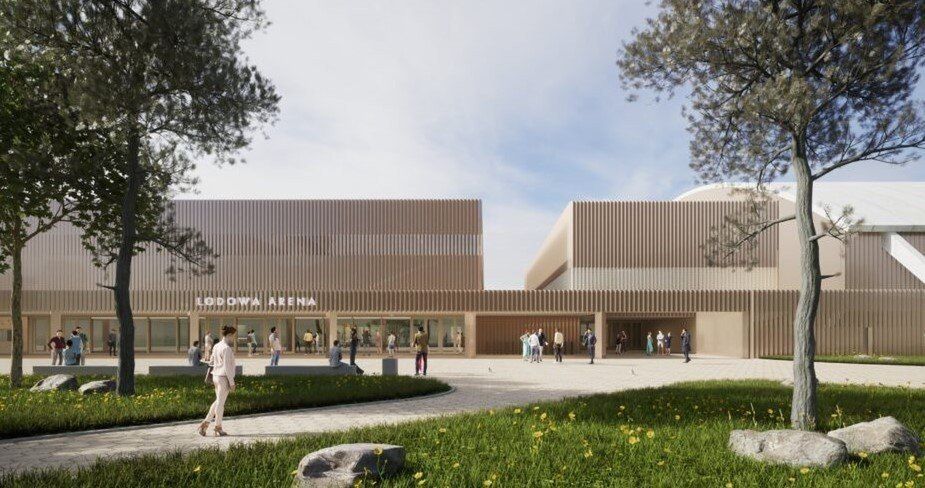 Nowa i stara hala lodowa mają stanowić w przyszłości jeden kompleks