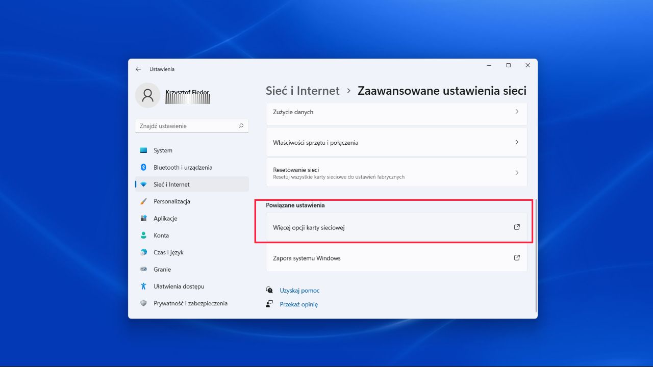 Windows 11: zaawansowane ustawienia sieci