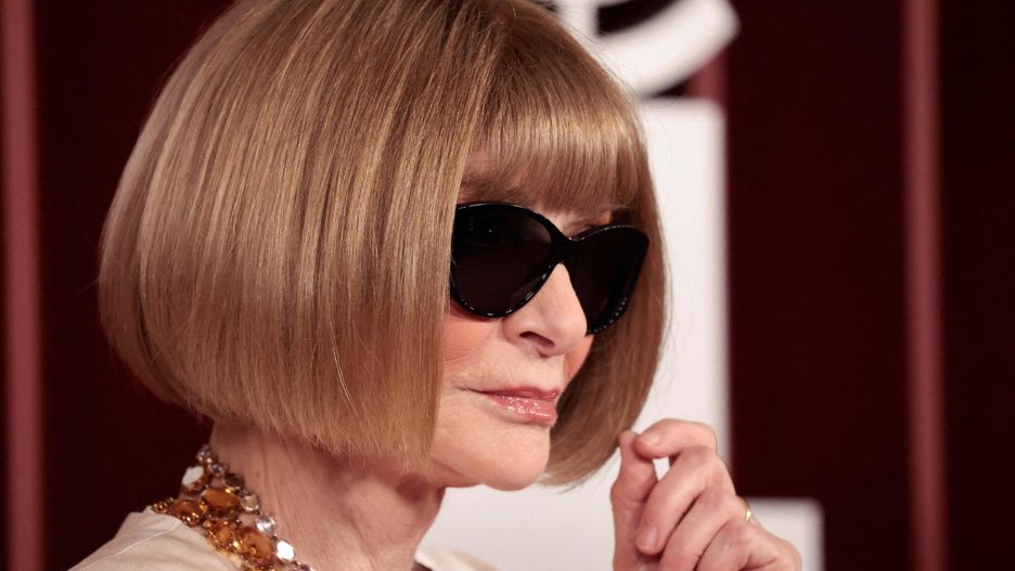 Anna Wintour w swojej ulubionej fryzurze