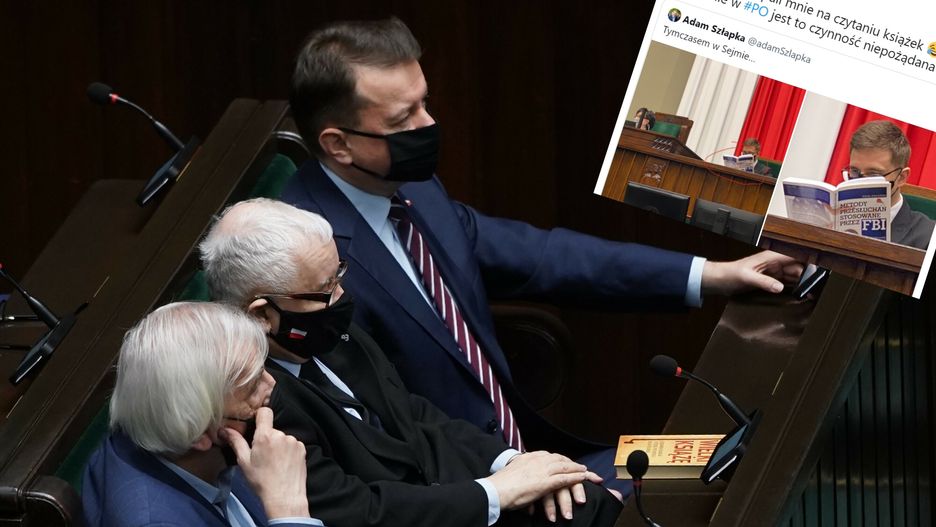 Posłowie PiS czytali książki podczas posiedzenia Sejmu