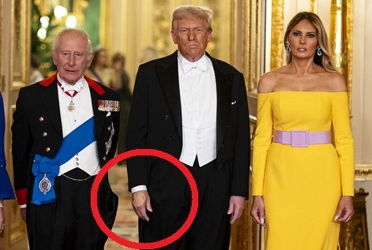 Spotkał się z królem Karolem. Dłoń Trumpa w centrum uwagi