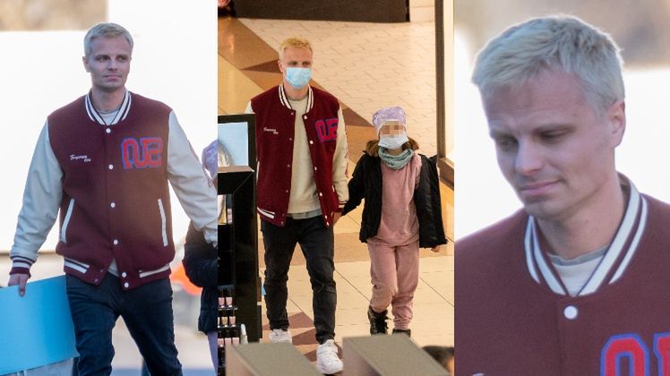 Marcin Hakiel buszuje z córką po sklepie