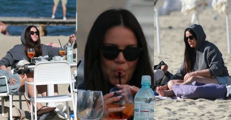 Wyczillowana Dominika Gawęda byczy się na plaży po festiwalu w Sopocie: kolorowe trunki, znajomi i piknik (ZDJĘCIA)
