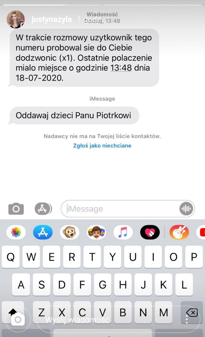 Justyna Żyła dostaje wiadomości po pamiętnym oświadczeniu