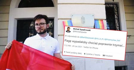 "PiS-owiec chciał mnie zaorać. Nie wyszło". Aktywista LGBT pokazał zdjęcie