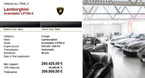 Lamborghini Aventador na sprzedaż!