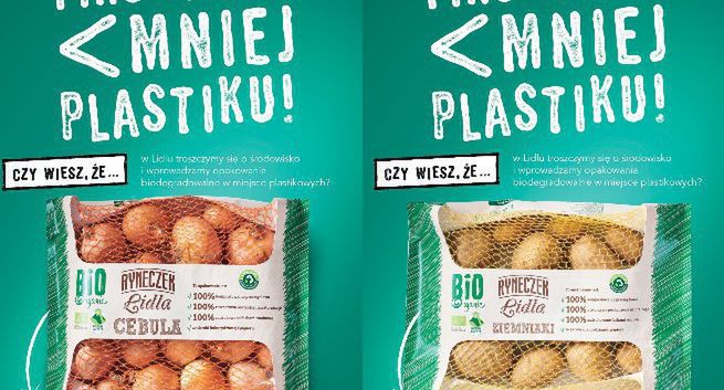Bio produkty Lidla w pełni biodegradowalnych opakowaniach