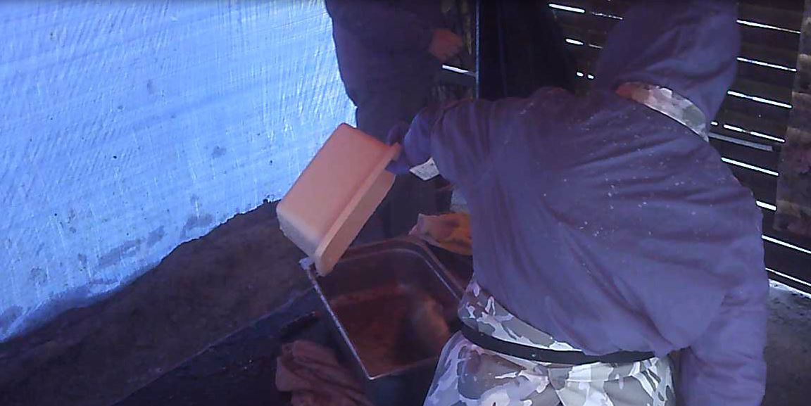 Nagranie z ukrytej kamery na stoisku z rybami w Antoninie