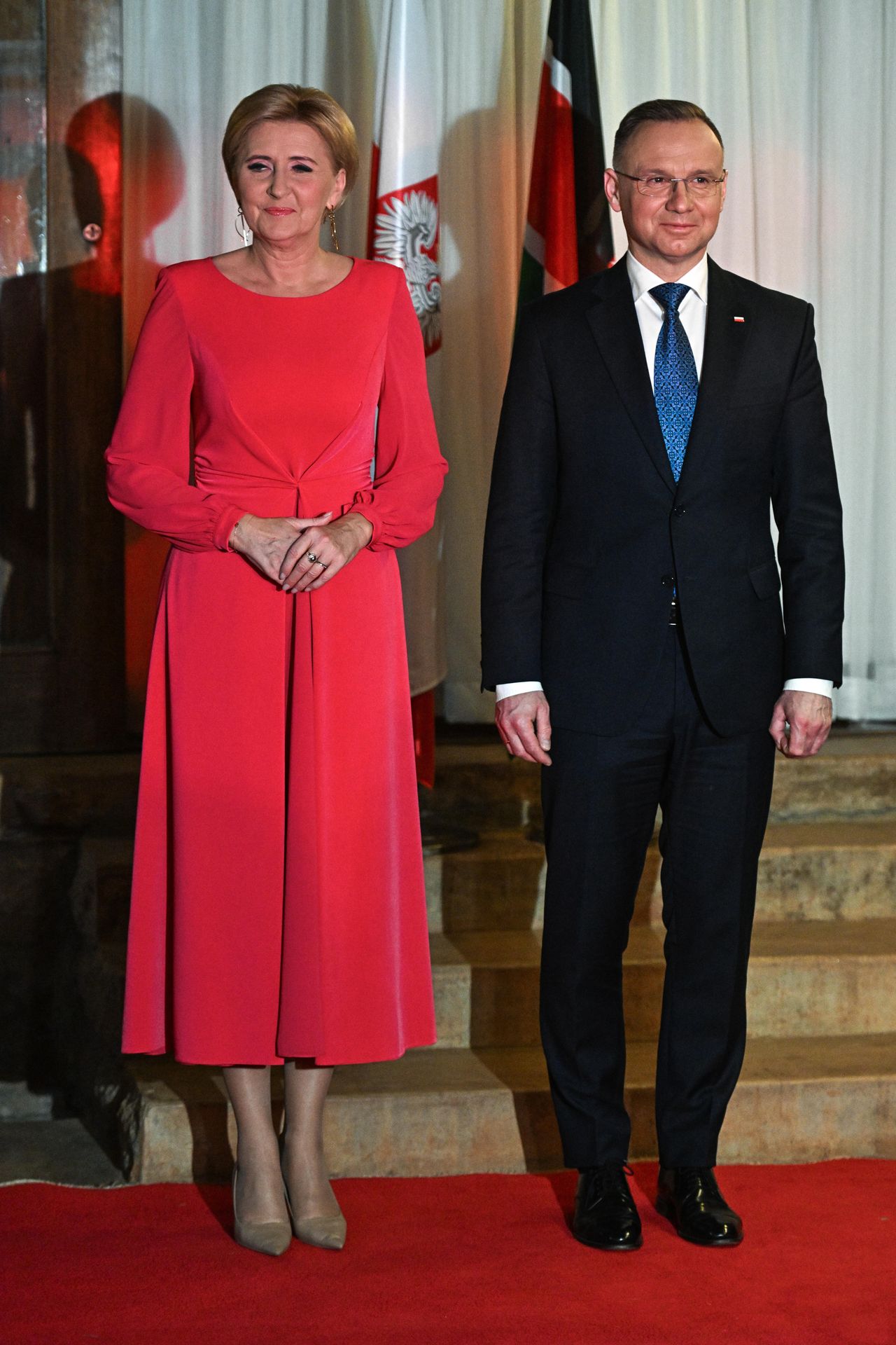 Para prezydencka podczas spotkania z Polonią w Kenii