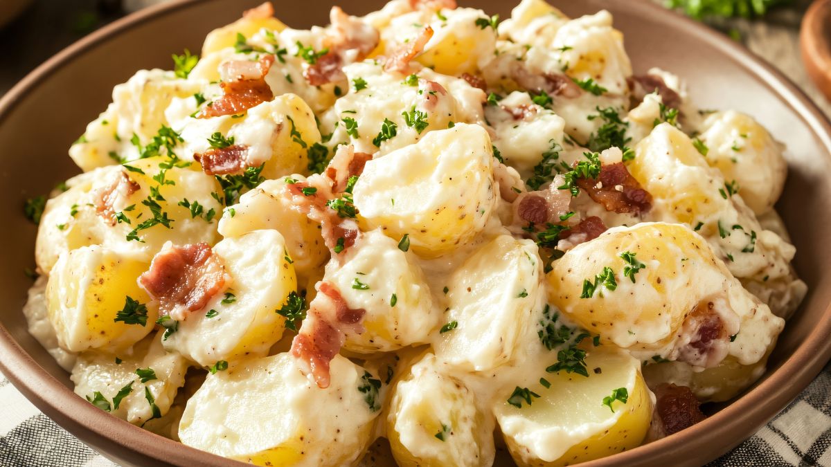 Sałatka ziemniaczana z boczkiem