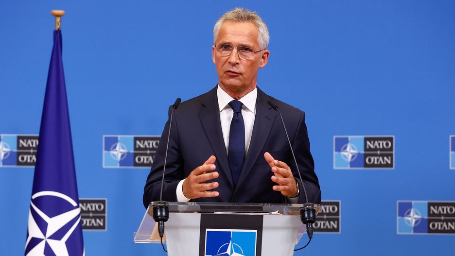 NATO Secretary General Jens Stoltenberg attends a joint press conference with US Secretary of State Blinken after a meeting at NATO headquarter in Brussels, Belgium, 09 September 2022. EPA/STEPHANIE LECOCQ Dostawca: PAP/EPA.