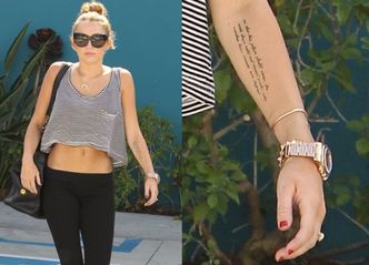 Nowy tatuaż Miley Cyrus (ZDJĘCIA)