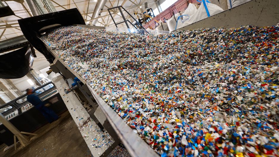 Recykling plastiku.