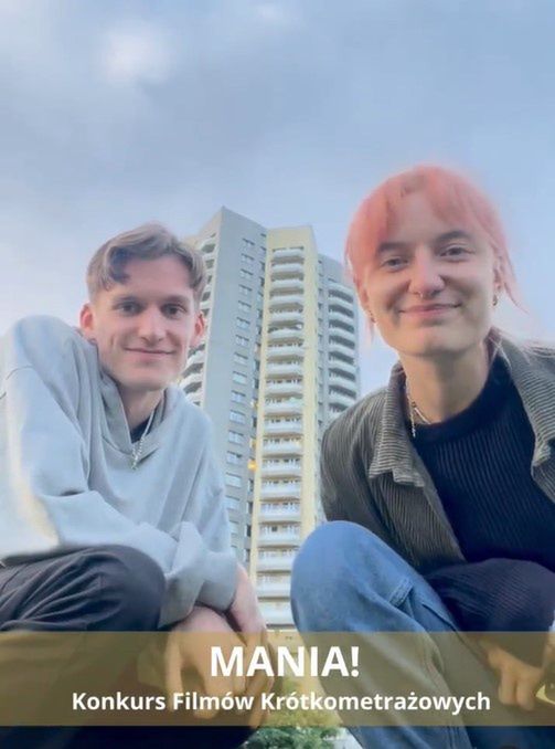 Lena Jaworska w towarzystwie Pawła Kozaka, autora zdjęć do filmu "Mania!"