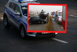 Wypadek na Zakopiance. Auto wyskoczyło w powietrze i lądowało na innych pojazdach