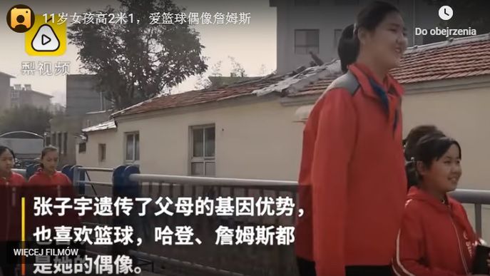 11-letnia Chinka mierzy 2 m 10 cm 