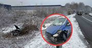 Zielona Góra: Mercedesem na łysych oponach czołowo uderzył w Volvo
