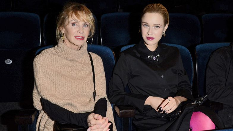 Beata Ścibakówna i Helena Englert na premierze spektaklu "Gra"