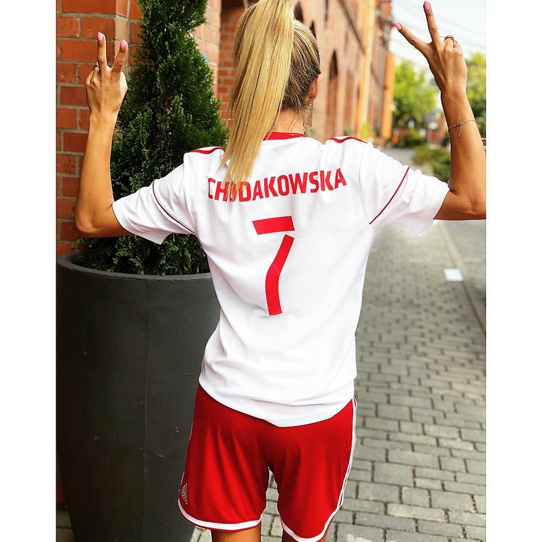 Ewa Chodakowska – mecz Polska-Senegal