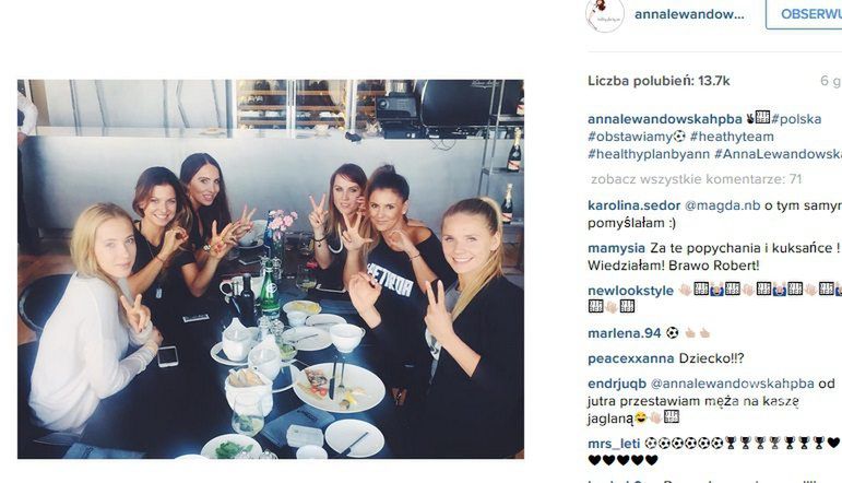 Anna Lewandowska obstawia wynik meczu