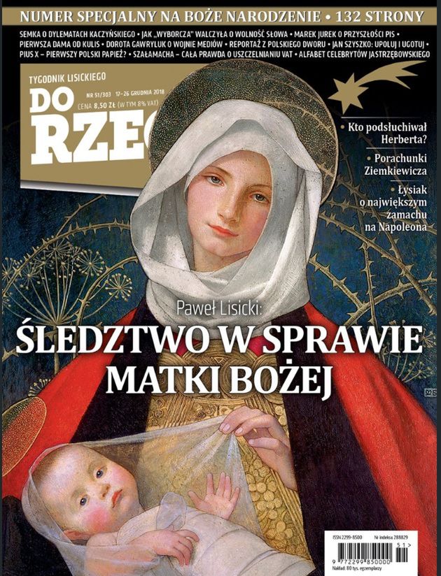 Matka Boska na okładkach. Glapiński mówi o "depisizacji"