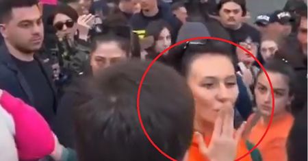 Gorąco w Gruzji. Tak zachowała się Rosjanka. Jest wideo