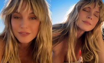 52-letnia Heidi Klum prezentuje swoje "wdzięki", smażąc się TOPLESS na słońcu (FOTO)