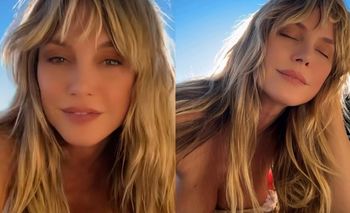 52-letnia Heidi Klum prezentuje swoje "wdzięki", smażąc się TOPLESS na słońcu (FOTO)