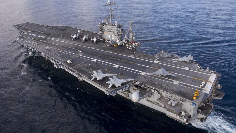 arch34Donald Trump tweeted Wednesday (1 May): "I am overriding the Decommission Order of the magnificent aircraft carrier Harry S. Truman, built in 1998 (fairly new), and considered one of the largest and finest in the world. It will be updated at a fraction of the cost of a new one (which also are being built)!"   ARCHIVE PICTURE SHOWS:   ATLANTIC OCEAN (Dec. 9, 2012) The X-47B Unmanned Combat Air System (UCAS) demonstrator taxies on the flight deck of the aircraft carrier USS Harry S. Truman (CVN 75). Harry S. Truman is the first aircraft carrier to host test operations for an unmanned aircraft. Harry S. Truman is underway supporting carrier qualifications.  Where: ATLANTIC OCEAN When: 09 Dec 2012 Credit: US Navy/Cover Images  **Editorial use only**