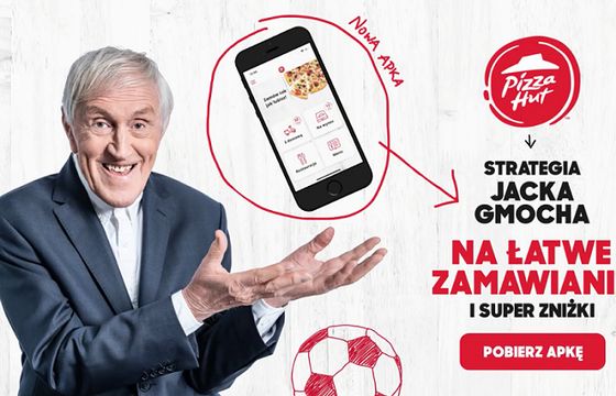 Jacek Gmoch podaje strategię zamawiania w reklamie nowej aplikacji mobilnej Pizzy Hut (wideo)