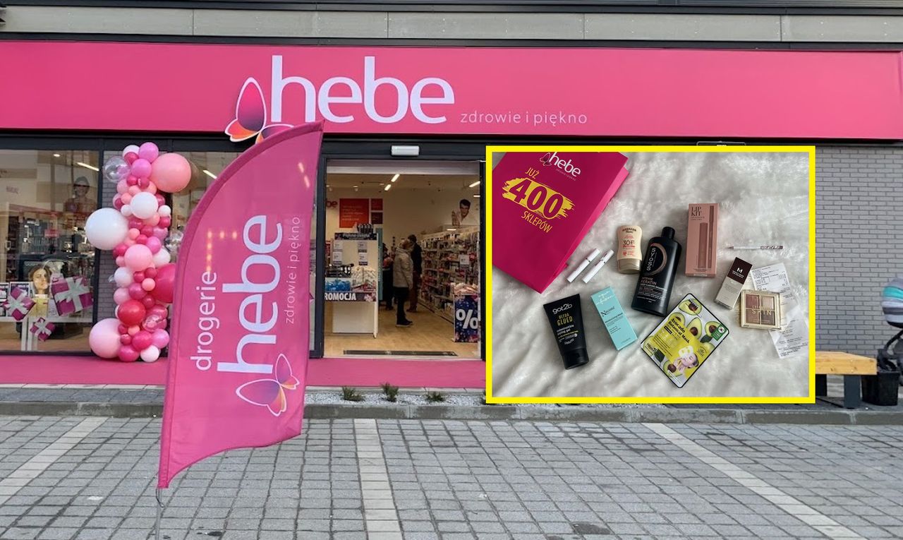 Wydała w Hebe ponad 60 zł. Dostała 8 kosmetyków gratis
